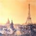 Peinture La tour Eiffel  par Jones Henry | Tableau Aquarelle