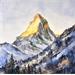 Gemälde Matterhorn von Jones Henry | Gemälde Aquarell