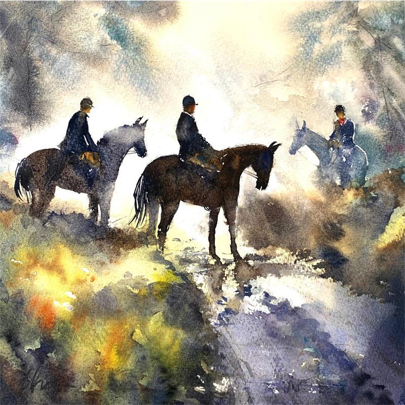 Painting Brume Matinale  by Jones Henry | Painting  Watercolor