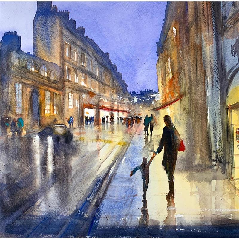 Painting Rentrer chez soi  by Jones Henry | Painting  Watercolor