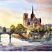 Painting Notre Dame by Jones Henry | Painting