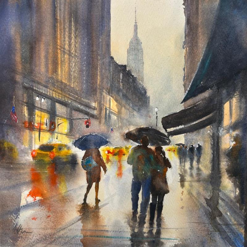 Painting 42nd ST by Jones Henry | Painting Watercolor