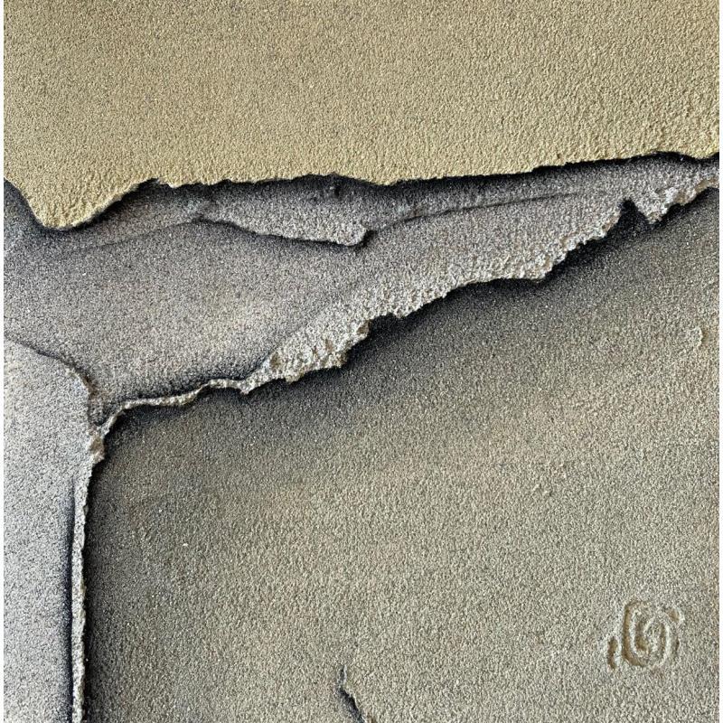 Painting Carré de Terre IV by Dupont Céline | Painting Subject matter Sand