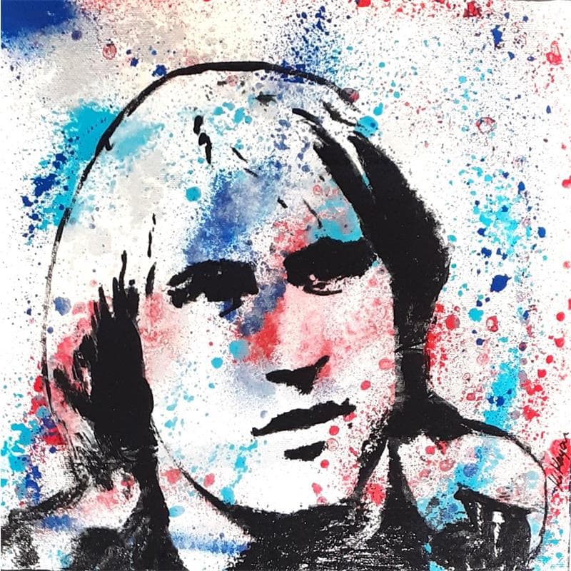 Painting Gerard Depardieu by Kikayou | Painting Street art Graffiti Portrait