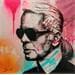 Painting Karl by Mestres Sergi | Painting Pop art Graffiti Mixed Pop icons