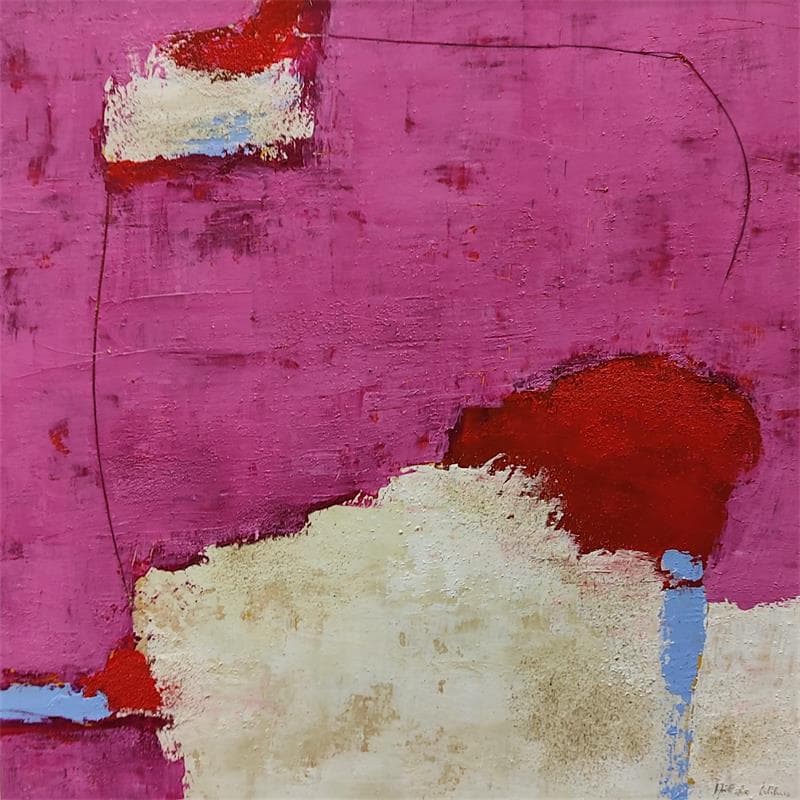 Painting HO51 by Wilms Hilde | Painting Abstract Mixed Minimalist