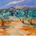 Painting plaire aux oliviers by Lyn | Painting Figurative Landscapes Oil
