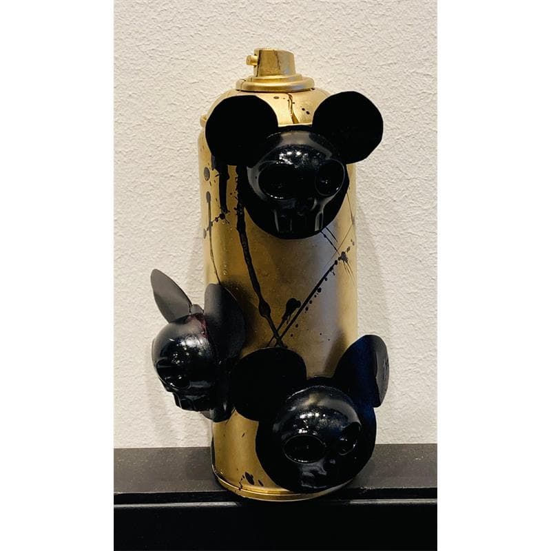 Sculpture Mickey skull co. 2 by VL | Sculpture Recycling Recycled objects Pop icons