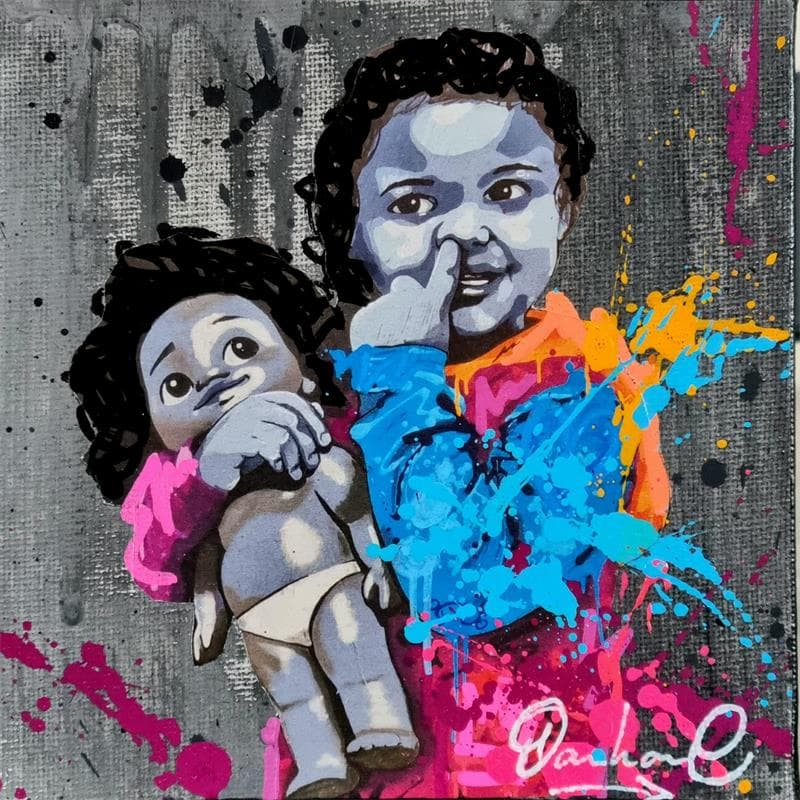 Painting #13.6 by Dashone | Painting Street art Mixed Portrait