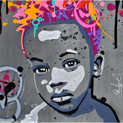 Painting #25.10 by Dashone | Painting Street art Mixed Portrait
