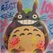 Painting Totoro smile by Kedarone | Painting Pop art Pop icons Graffiti