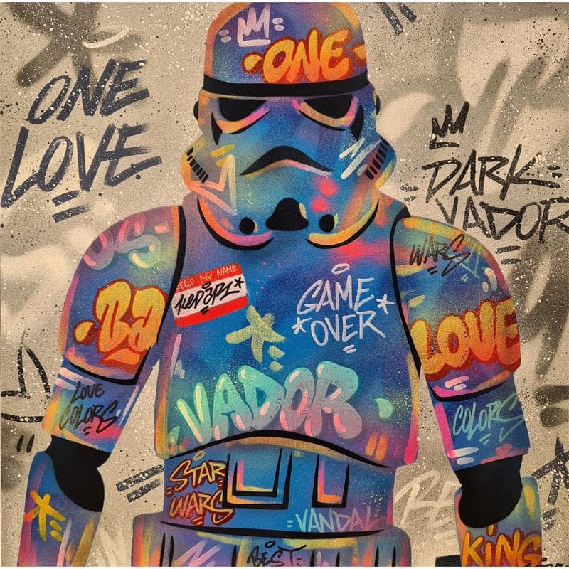 Painting Stormtrooper by Kedarone | Painting Pop art Mixed Pop icons