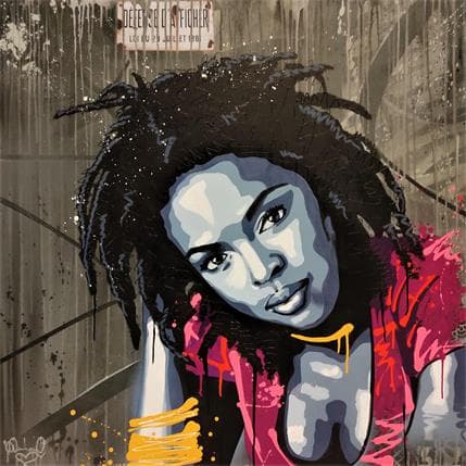 Peinture Lauryn par Dashone | Tableau Street Art Graffiti icones Pop, Portraits