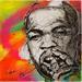 Peinture Fifty par Luma | Tableau Street Art Portraits Icones Pop Acrylique