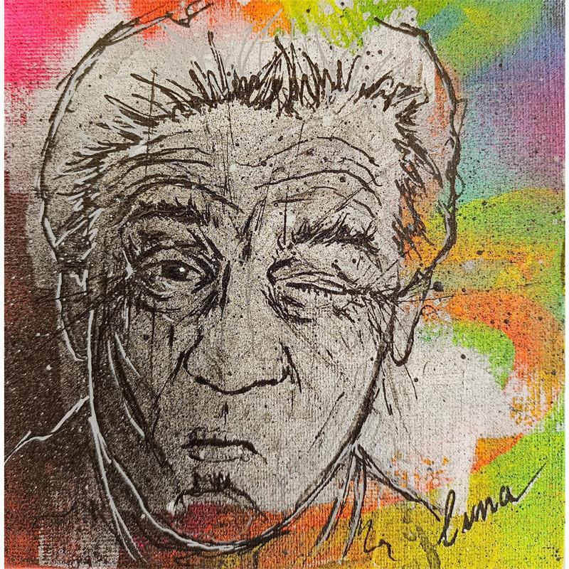 Peinture De Niro par Luma | Tableau Street Art Acrylique icones Pop, Portraits