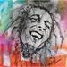 Peinture Bob par Luma | Tableau Street Art Icones Pop Acrylique