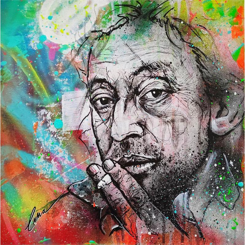 Painting Intoxicated Man by Luma | Painting Pop icons Acrylic