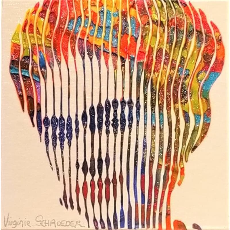 Peinture Frida par Schroeder Virginie | Tableau Pop Art Mixte icones Pop