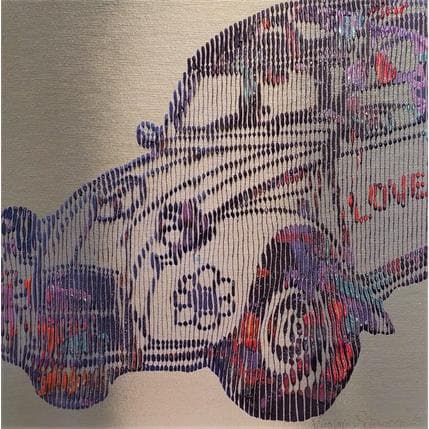 Painting La celebre 2CV by Schroeder Virginie | Painting Pop art Mixed Pop icons