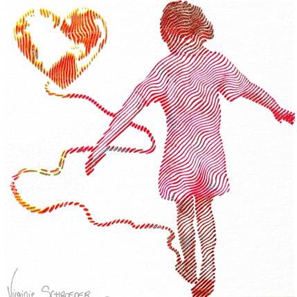 Peinture En route vers ce nouveau monde d'amour par Schroeder Virginie | Tableau Pop Art Mixte icones Pop, scènes de vie