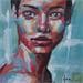 Painting Meda by Vacaru Nicoleta  | Painting Figurative Portrait Acrylic