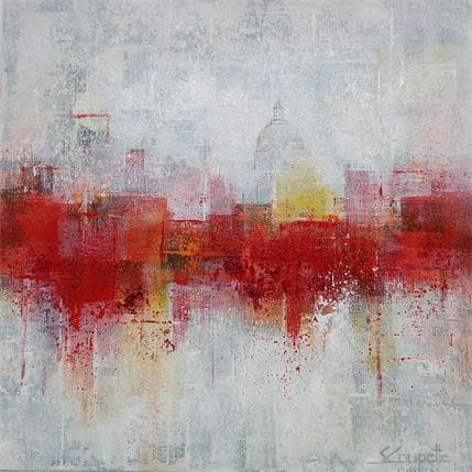 Painting DISTANT by Coupette Steffi | Painting Abstract Acrylic Urban
