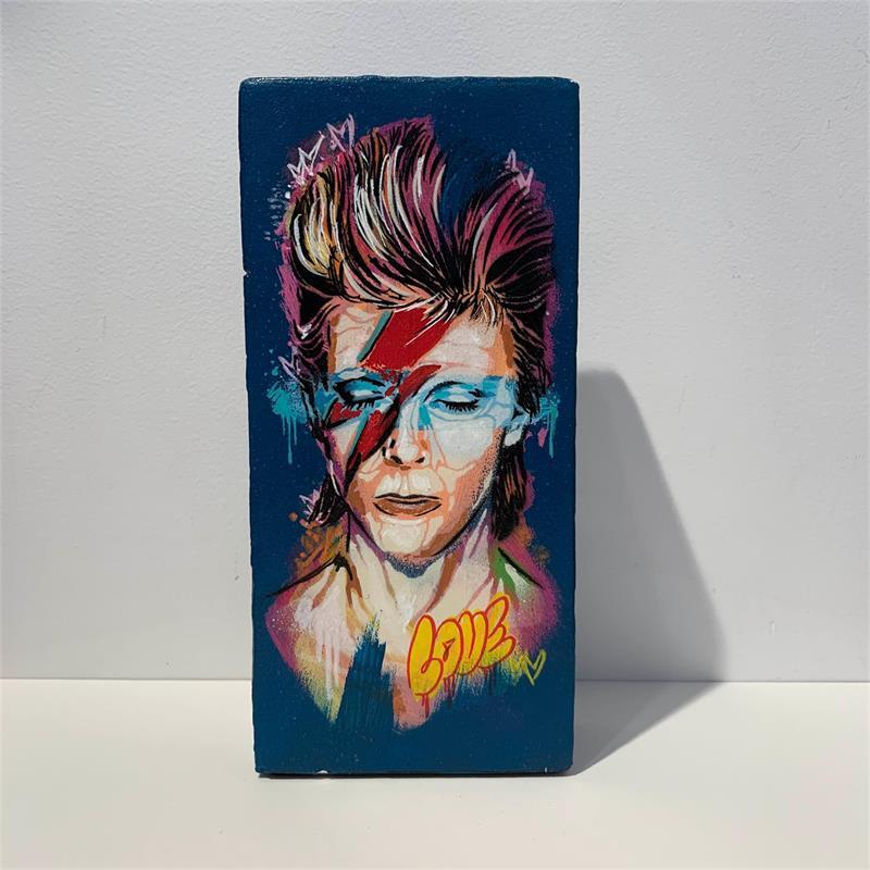 Sculpture Bowie Aladdin sane by Sufyr | Sculpture Street art Recycled objects Pop icons