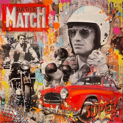 Painting Rocky Bebel by Novarino Fabien | Painting Pop art Mixed Pop icons