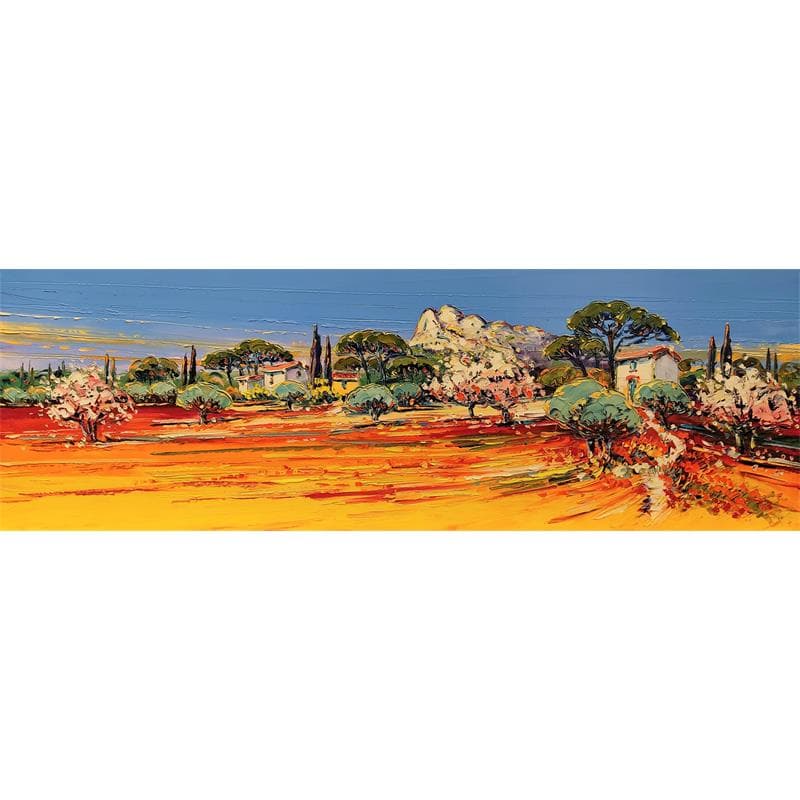 Painting Journée printanière by Corbière Liisa | Painting Figurative Oil Landscapes