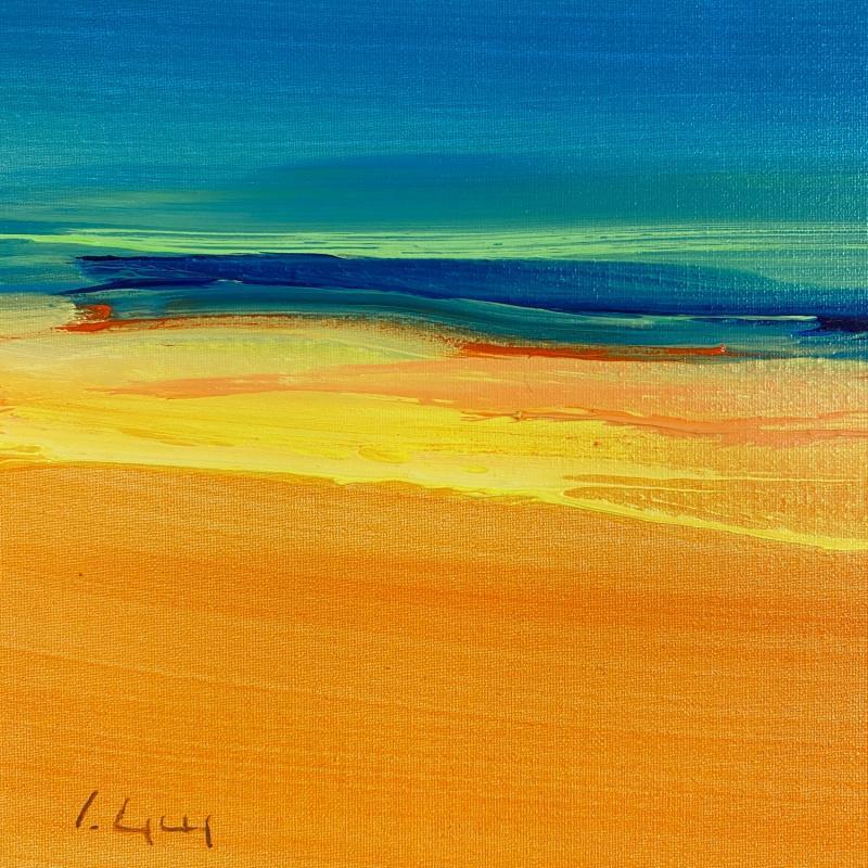 Painting Rivage 2 by Guy Viviane  | Painting Abstract Oil Minimalist
