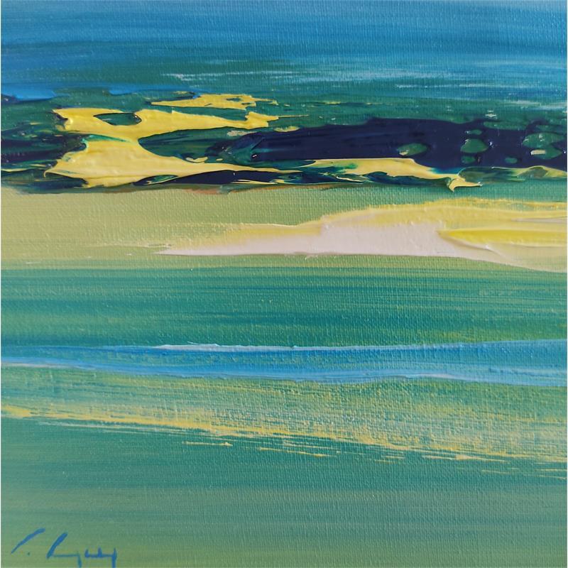 Painting Rivage 3 by Guy Viviane  | Painting Abstract Minimalist Oil
