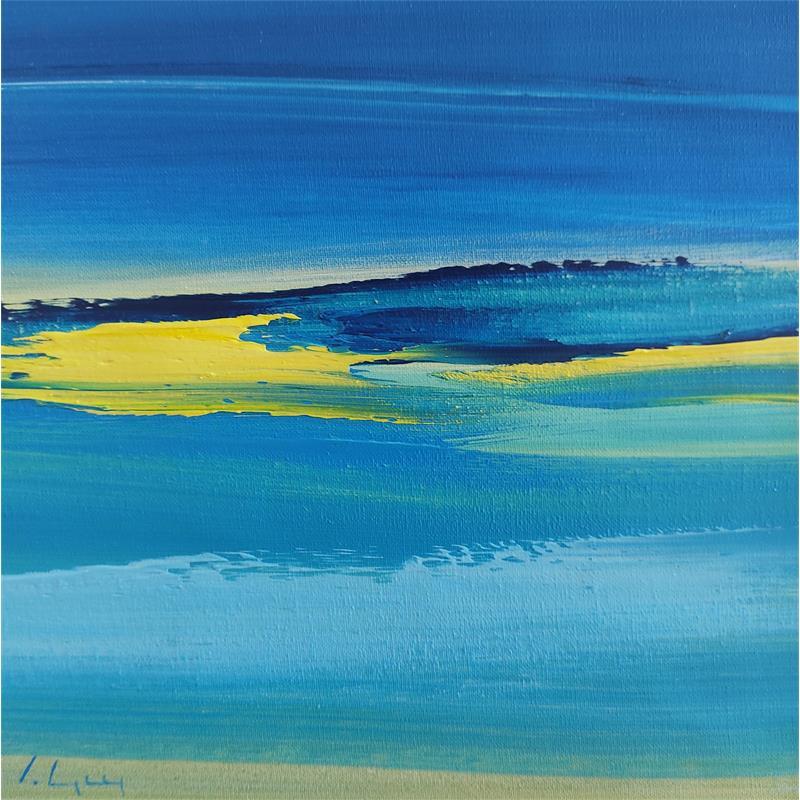 Painting Senteur océane by Guy Viviane  | Painting Abstract Minimalist Oil
