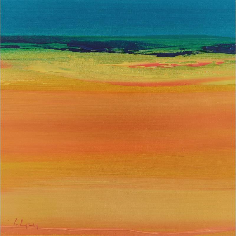 Painting Tranquillité  by Guy Viviane  | Painting Abstract Oil Minimalist