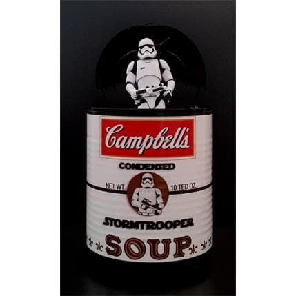 Sculpture Stormtrooper soup par TED | Sculpture Pop Art Mixte icones Pop