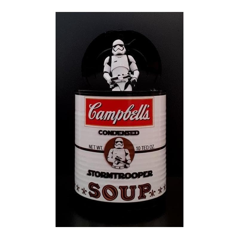 Sculpture Stormtrooper soup par TED | Sculpture Pop Art Mixte icones Pop