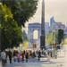 Peinture Paris 10 par Khodakivskyi Vasily | Tableau Figuratif Aquarelle Vues urbaines