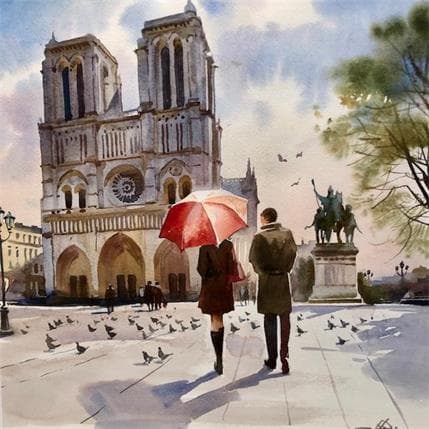 Painting Paris 4 by Khodakivskyi Vasily | Painting