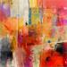 Painting  Purple rain  by Bonetti | Painting Abstract Acrylic