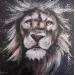 Gemälde Lion von Locoge Alice | Gemälde Acryl