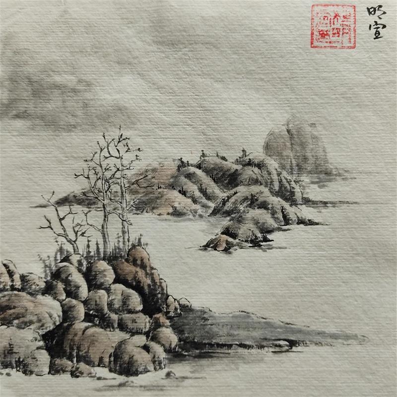 Peinture ST par Du Mingxuan | Tableau Figuratif Mixte Paysages