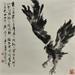 Gemälde Hawk's attack von Sanqian | Gemälde Figurativ Tiere