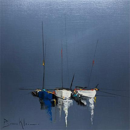 Painting Vieilles barques by Klein Bruno | Painting Figurative Oil Marine