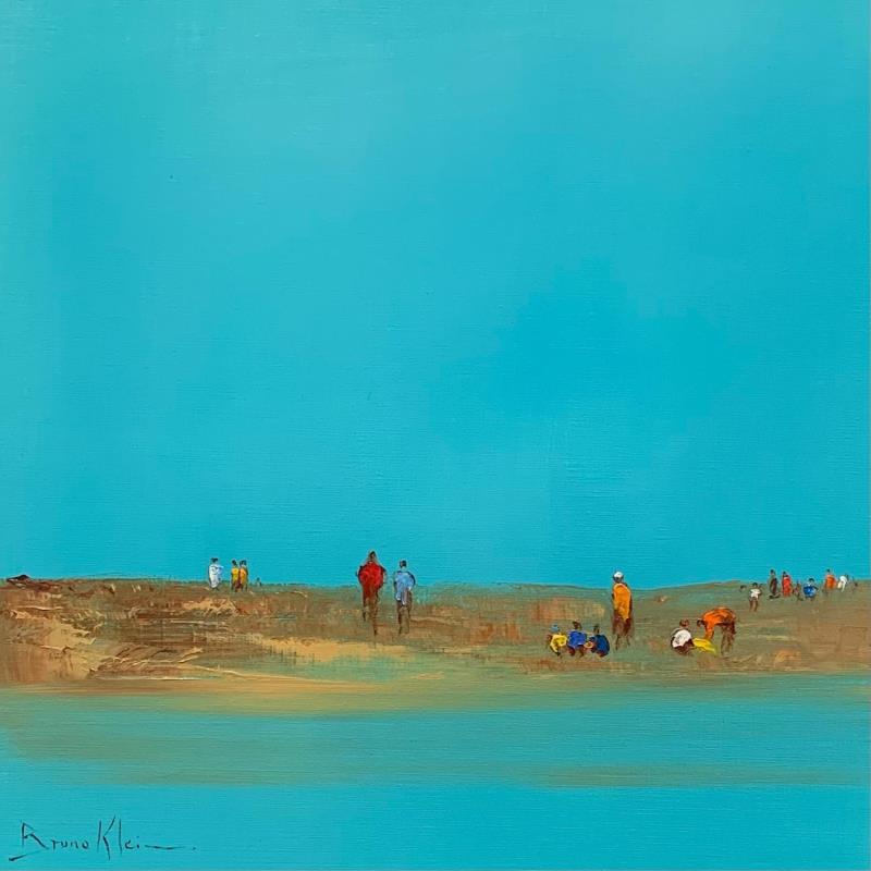 Gemälde Entre ciel et eau von Klein Bruno | Gemälde Figurativ Landschaften Marine Öl