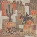 Gemälde 2a Desert Fer et Rouge von Devie Bernard  | Gemälde Figurativ Materialismus Landschaften Pappe Acryl