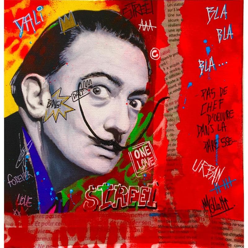 Painting Dali Street by Molla Nathalie  | Painting Pop art Pop icons Mixed