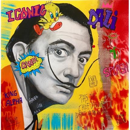 Painting Iconic Dali by Molla Nathalie  | Painting Pop-art Pop icons