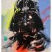 Painting Vader by Mestres Sergi | Painting Pop-art Pop icons Graffiti Cardboard