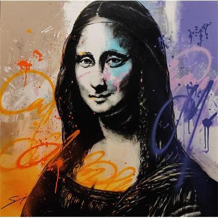 Painting Mona Lisa by Mestres Sergi | Painting  Graffiti