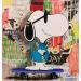 Painting Snoopy Skater by Mestres Sergi | Painting Pop art Mixed Pop icons
