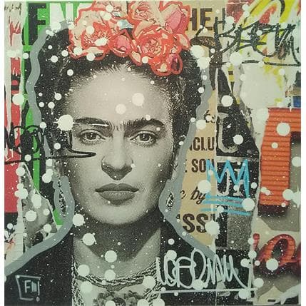 Painting Frida by Lamboley Franck | Painting Pop art Mixed Pop icons